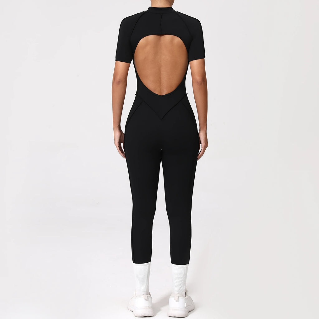 Zipper Back Bodysuit