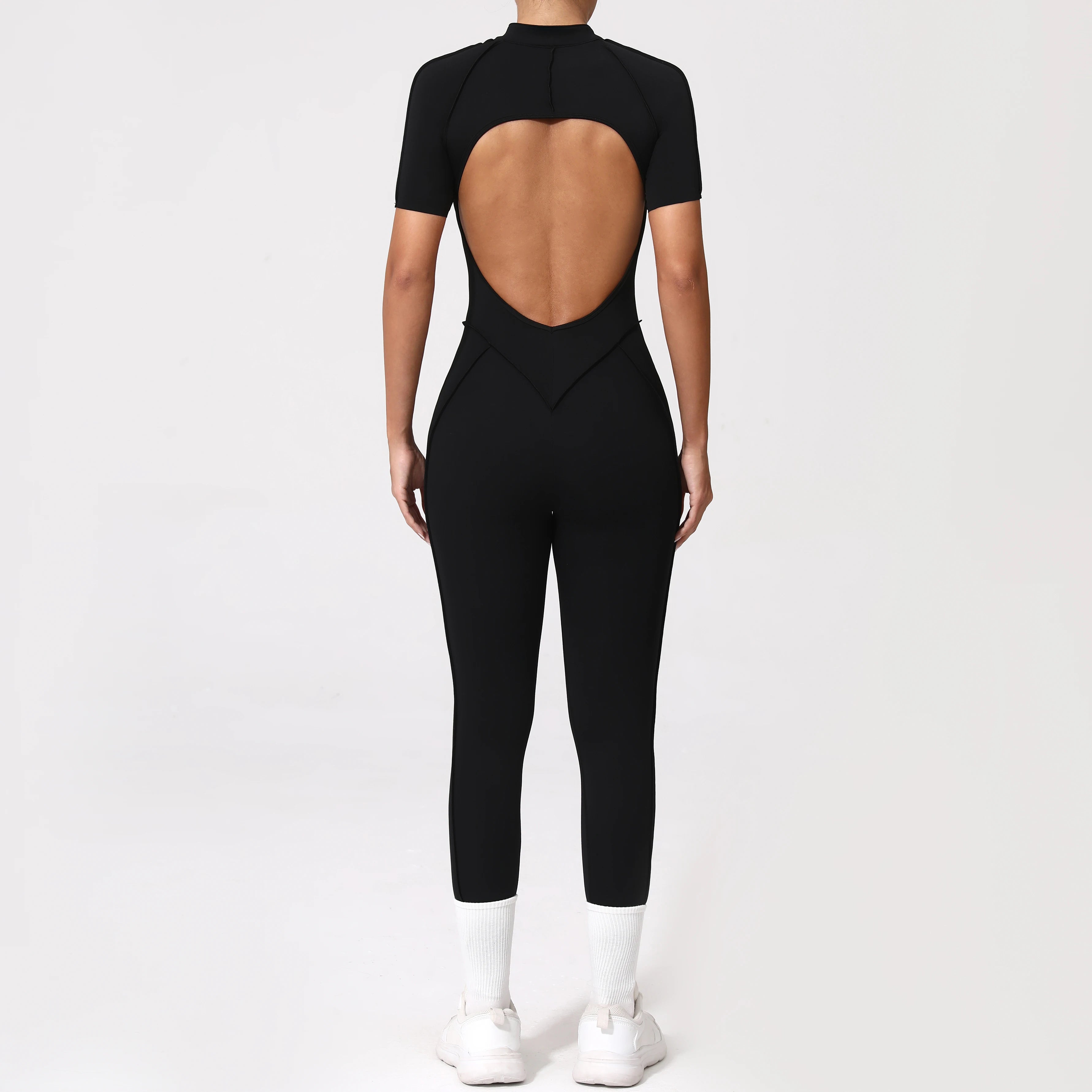 Zipper Back Bodysuit