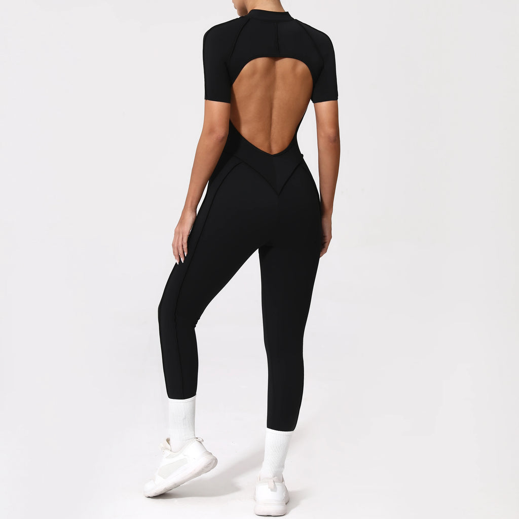 Zipper Back Bodysuit
