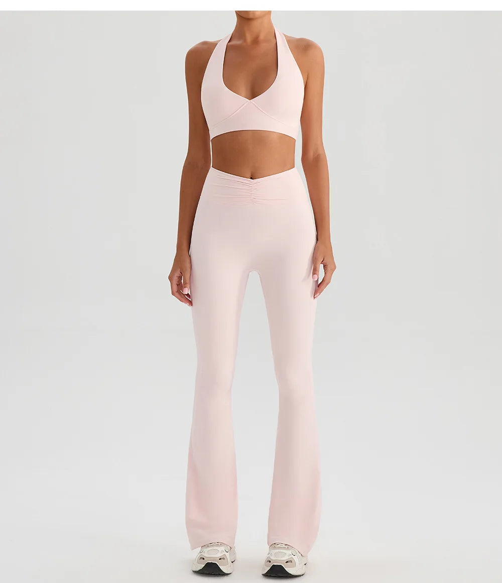 Yoga Bra & Flare Set