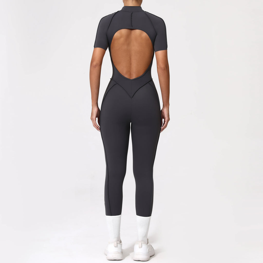 Zipper Back Bodysuit
