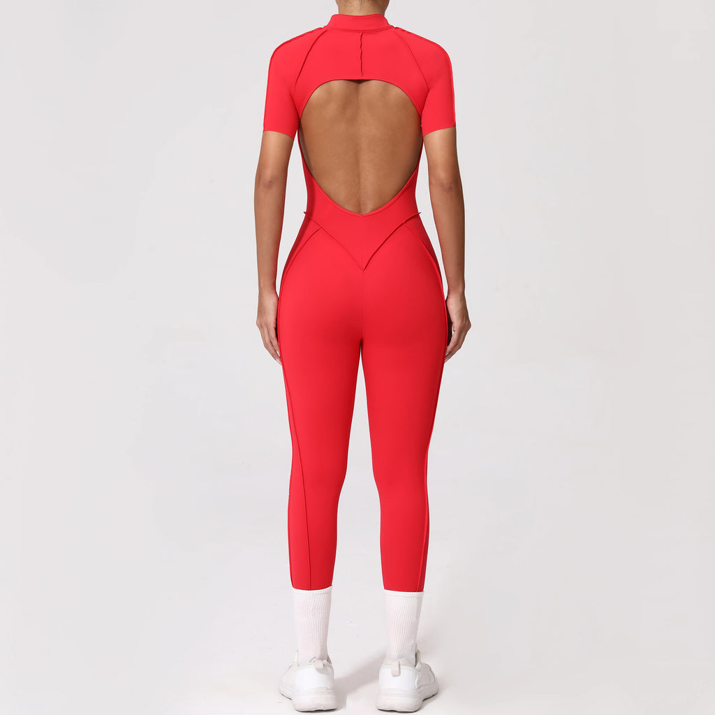 Zipper Back Bodysuit