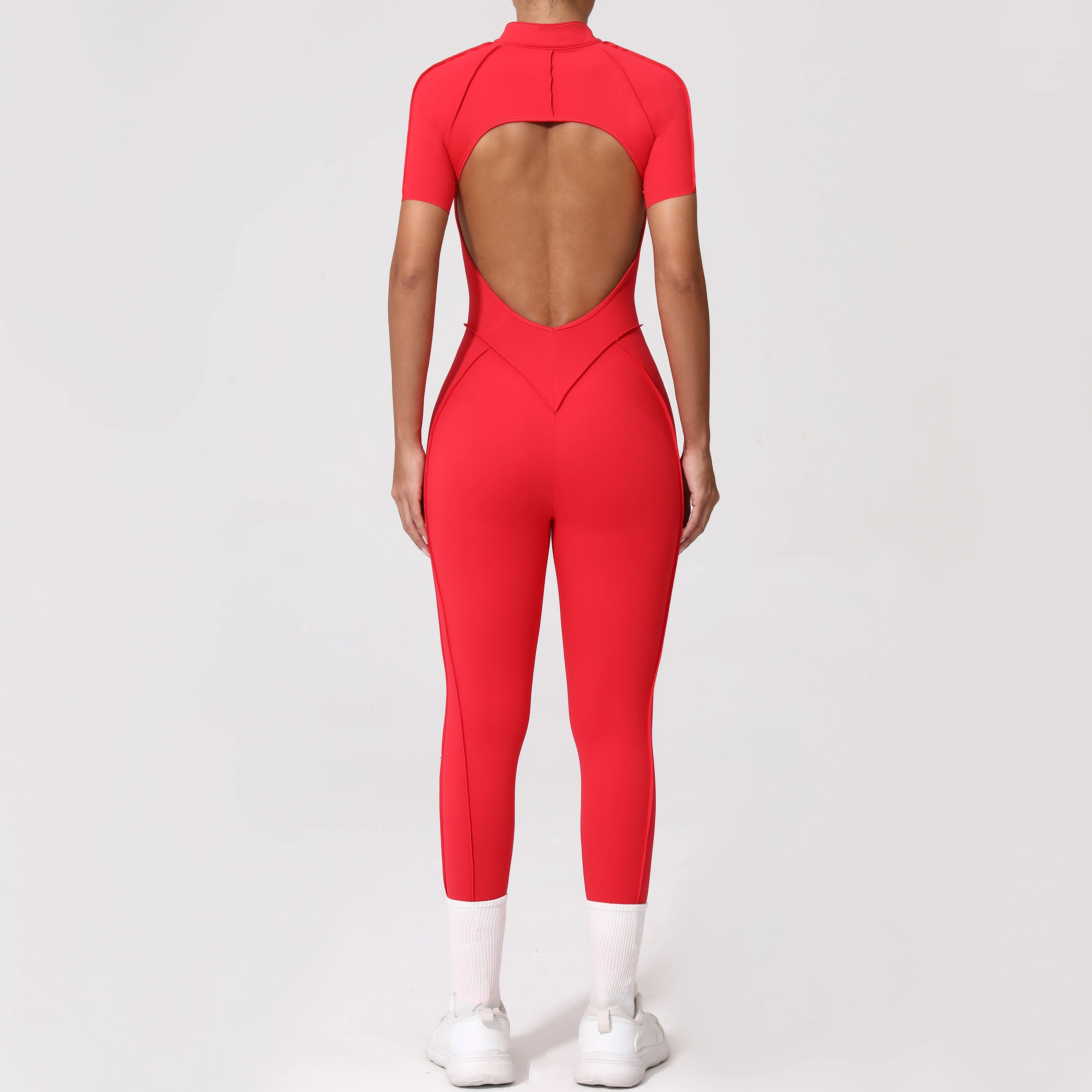 Zipper Back Bodysuit