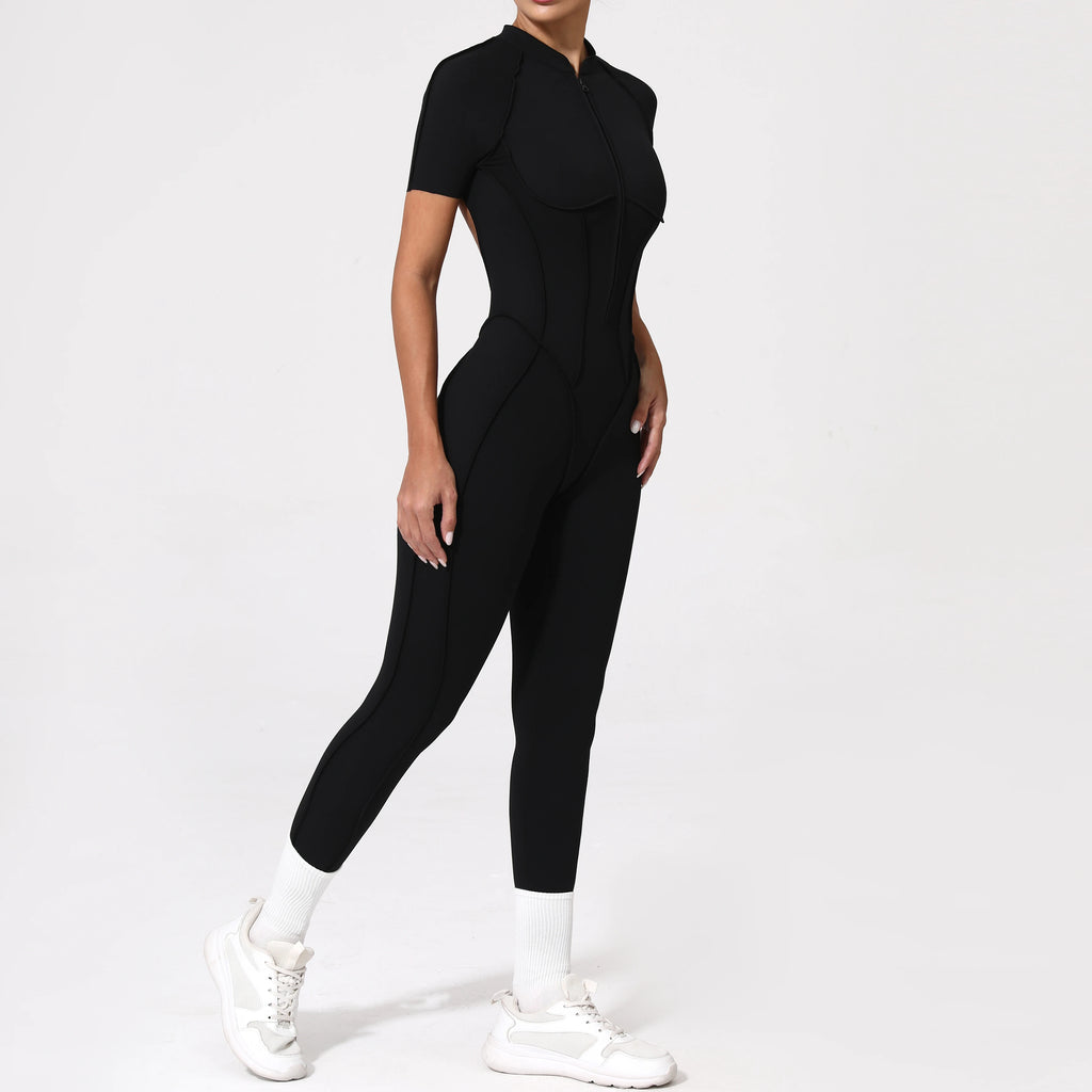 Zipper Back Bodysuit