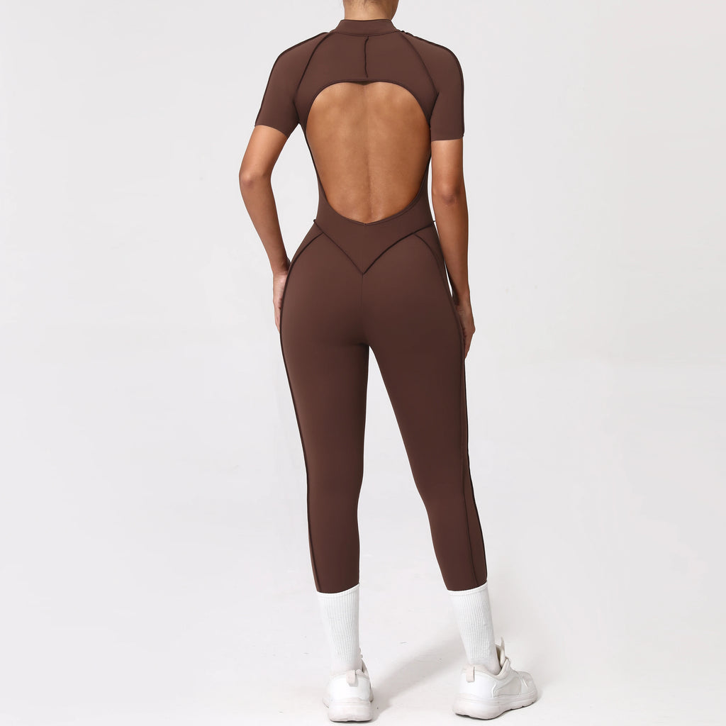 Zipper Back Bodysuit