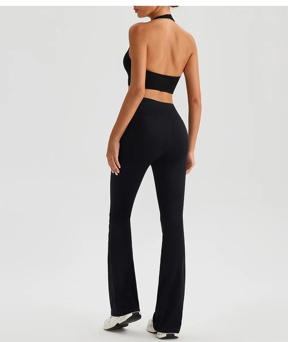 Yoga Bra & Flare Set