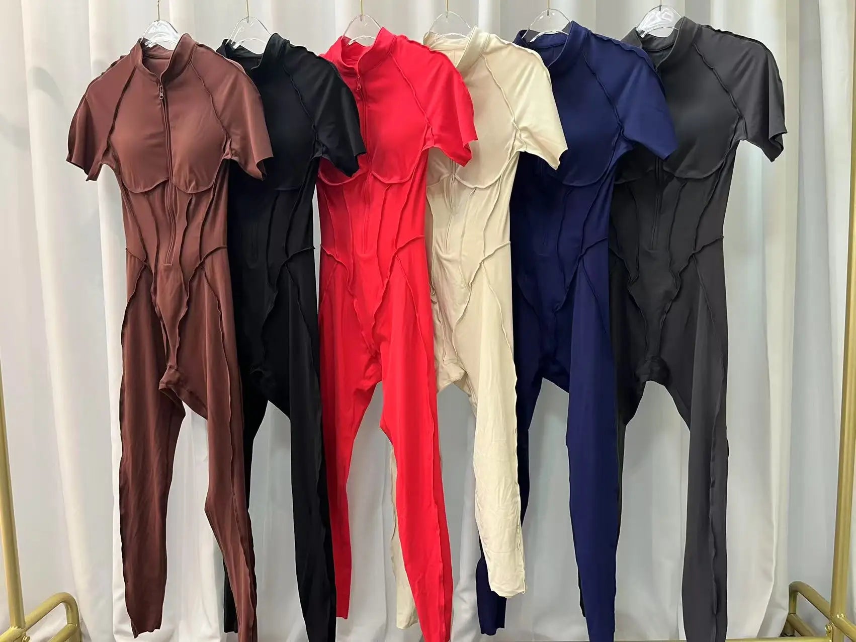Zipper Back Bodysuit