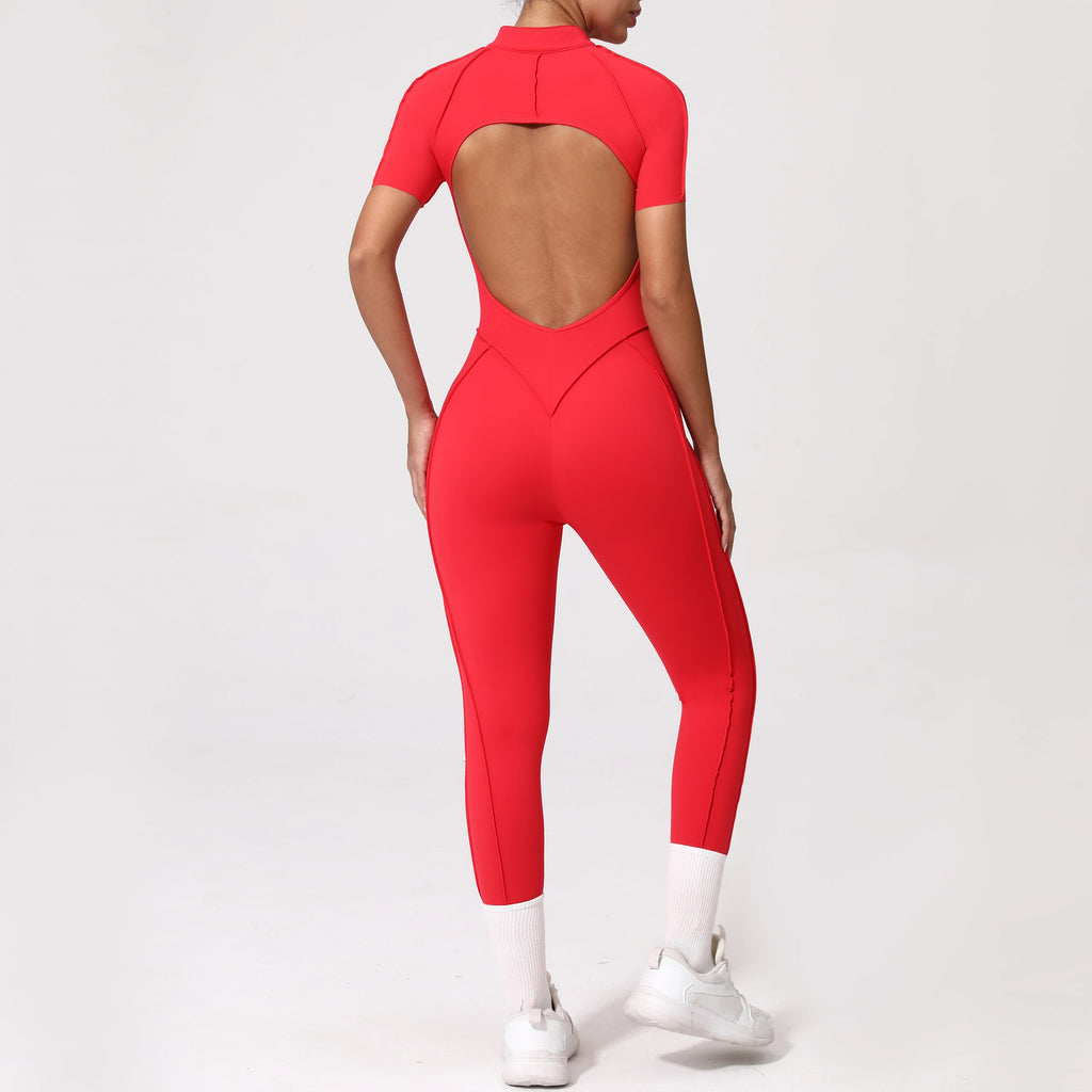 Zipper Back Bodysuit