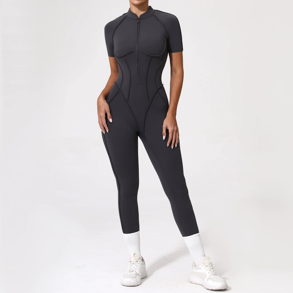 Zipper Back Bodysuit