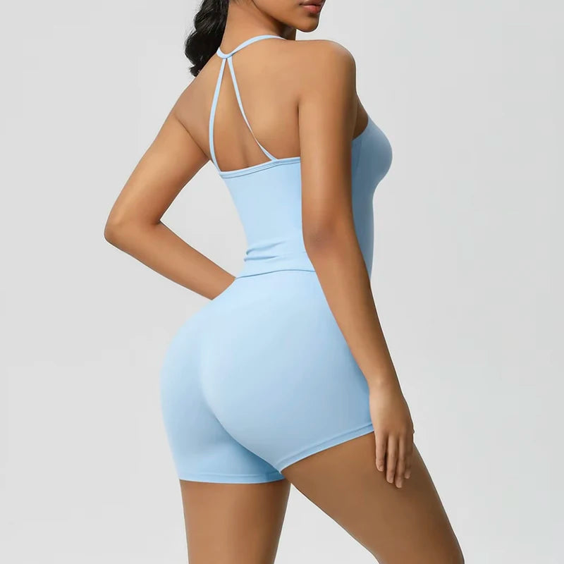 3-Piece Yoga Shorts Set