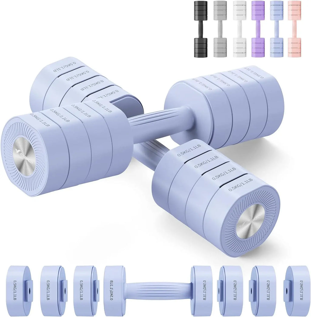 The LuxeTone™ Adjustable Dumbbells