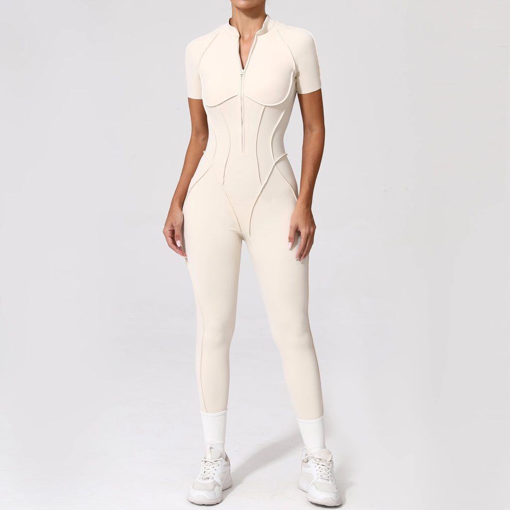 Zipper Back Bodysuit
