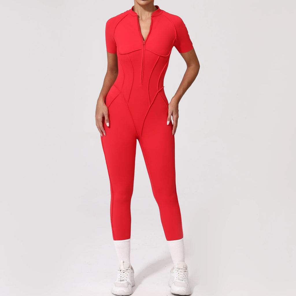 Zipper Back Bodysuit