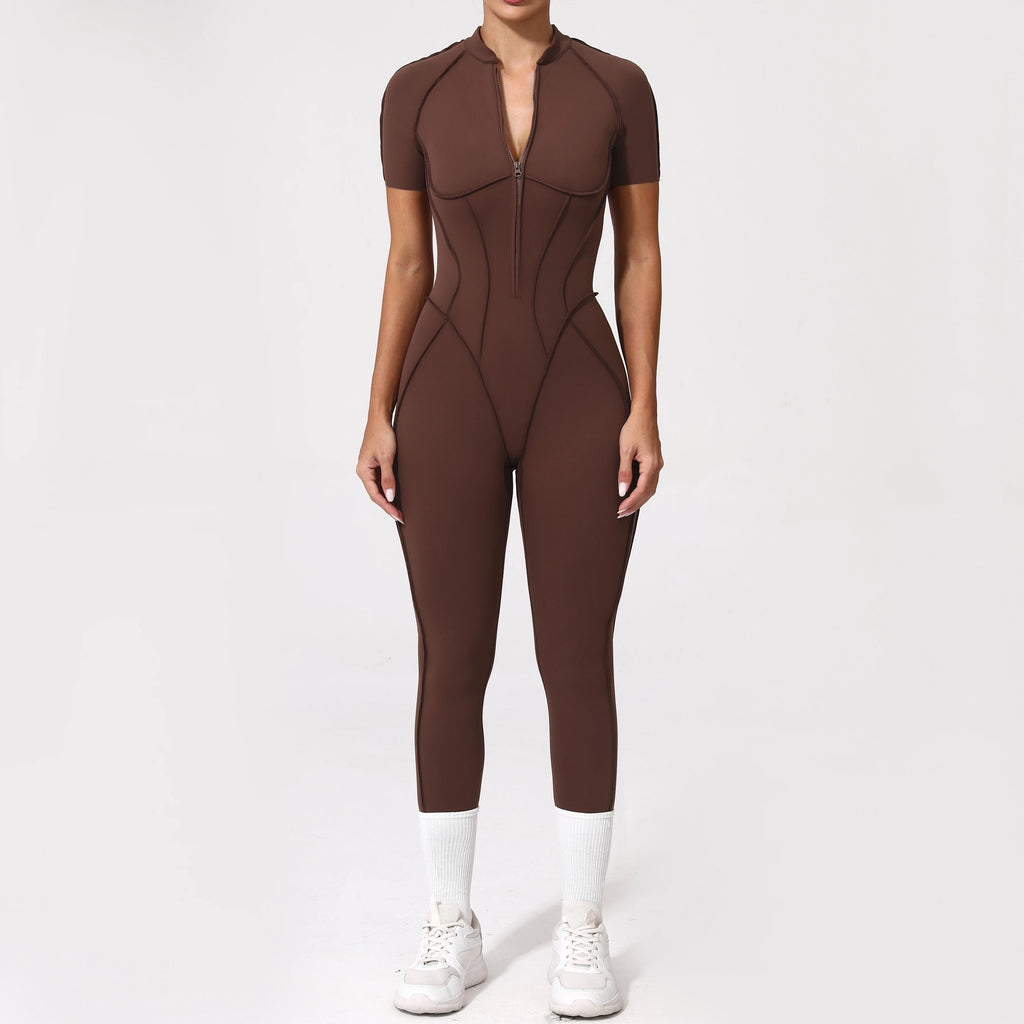 Zipper Back Bodysuit