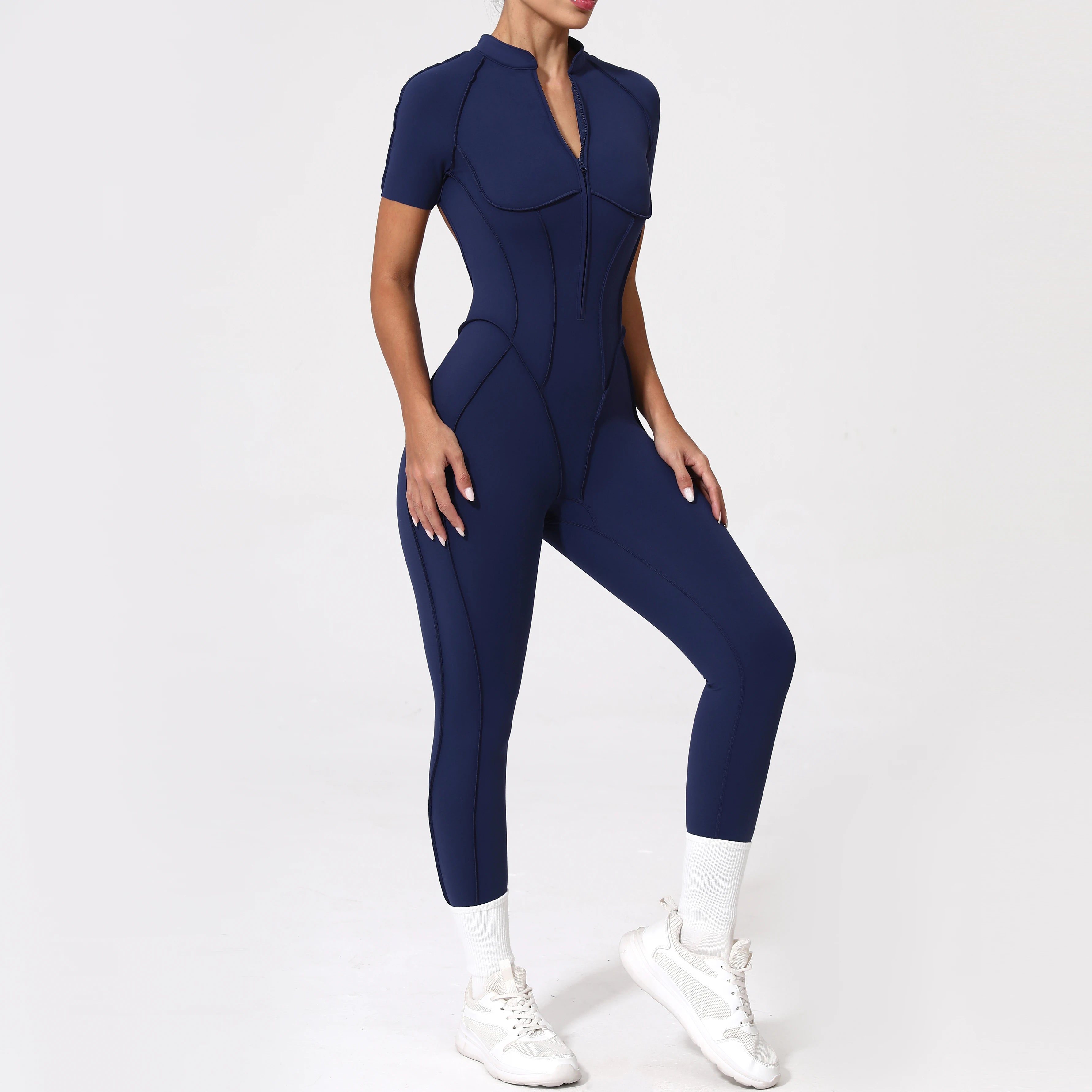Zipper Back Bodysuit