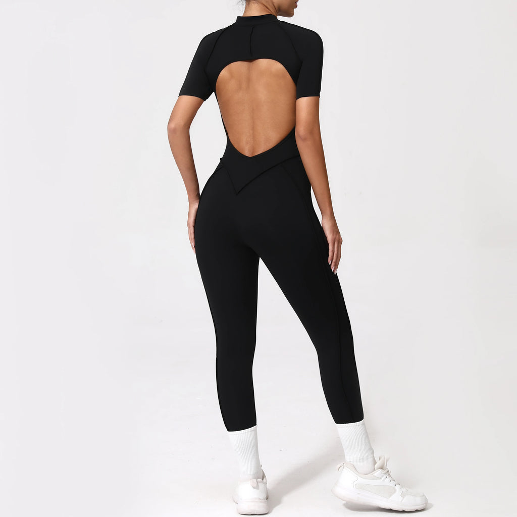 Zipper Back Bodysuit