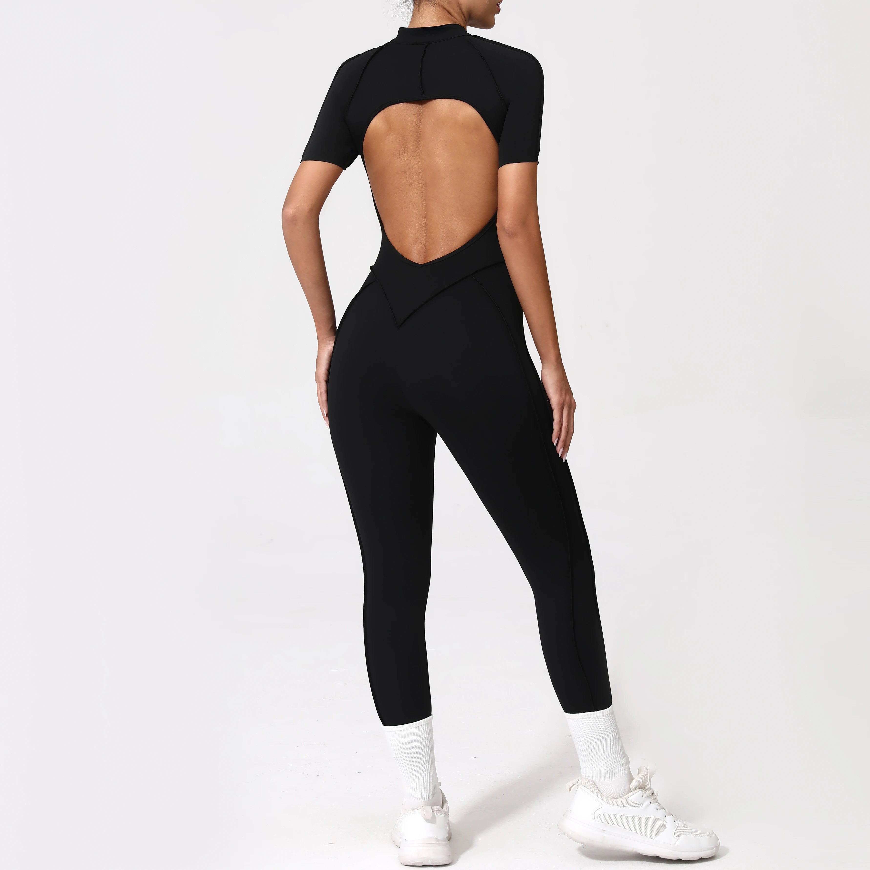 Zipper Back Bodysuit