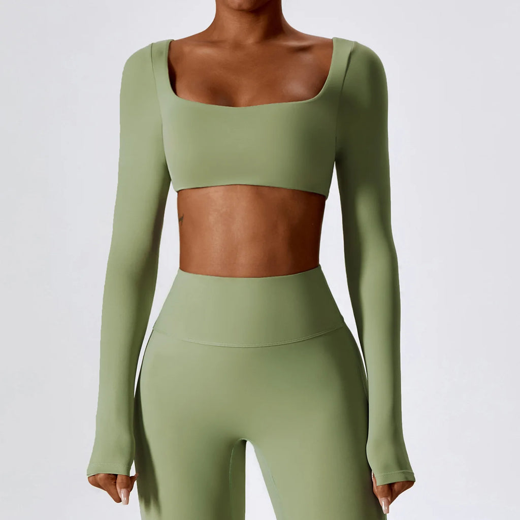 Long Sleeve Crop Top