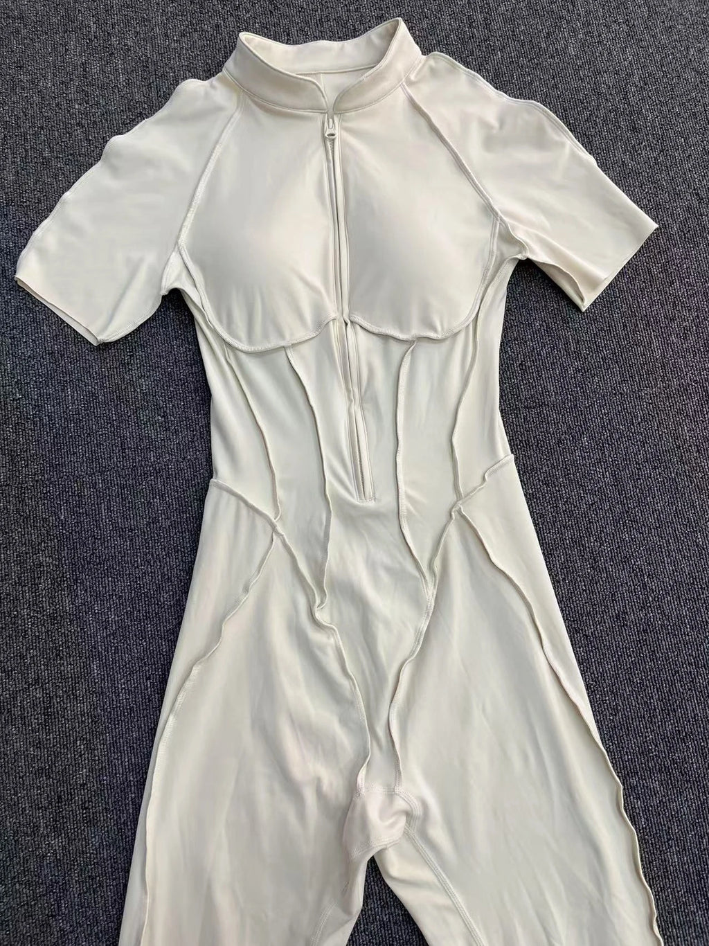 Zipper Back Bodysuit