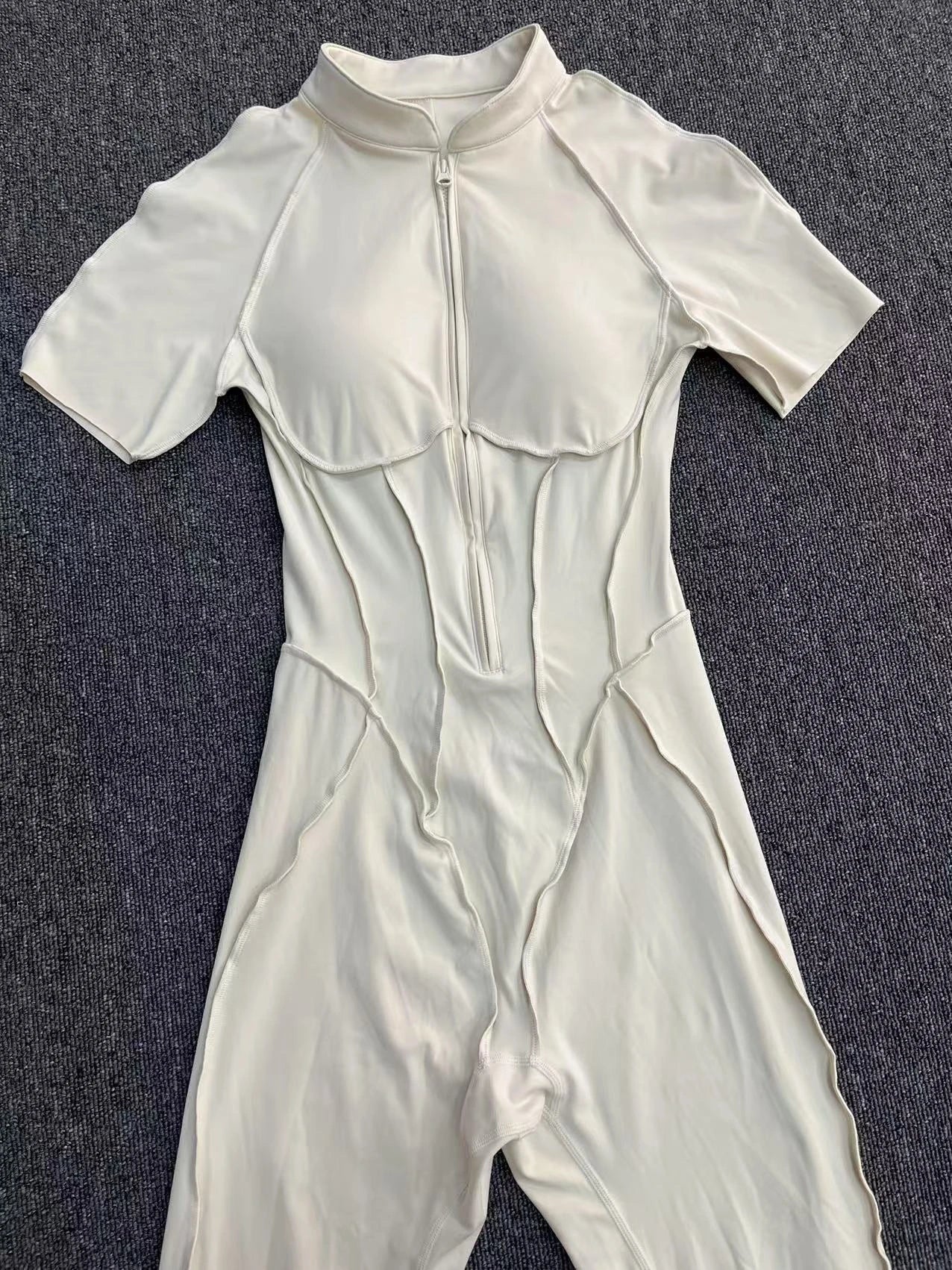 Zipper Back Bodysuit