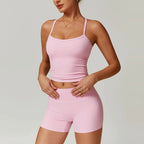 3-Piece Yoga Shorts Set