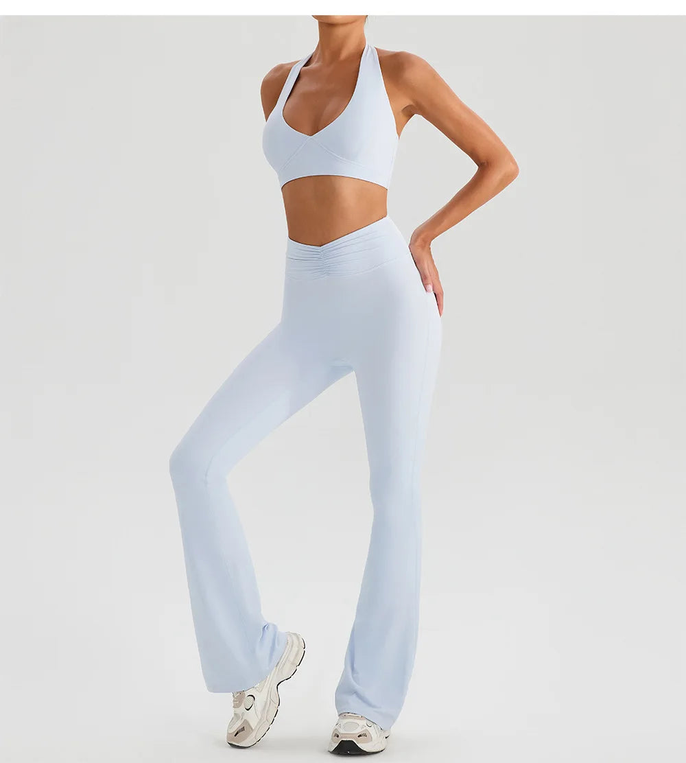 Yoga Bra & Flare Set