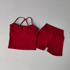 3-Piece Yoga Shorts Set