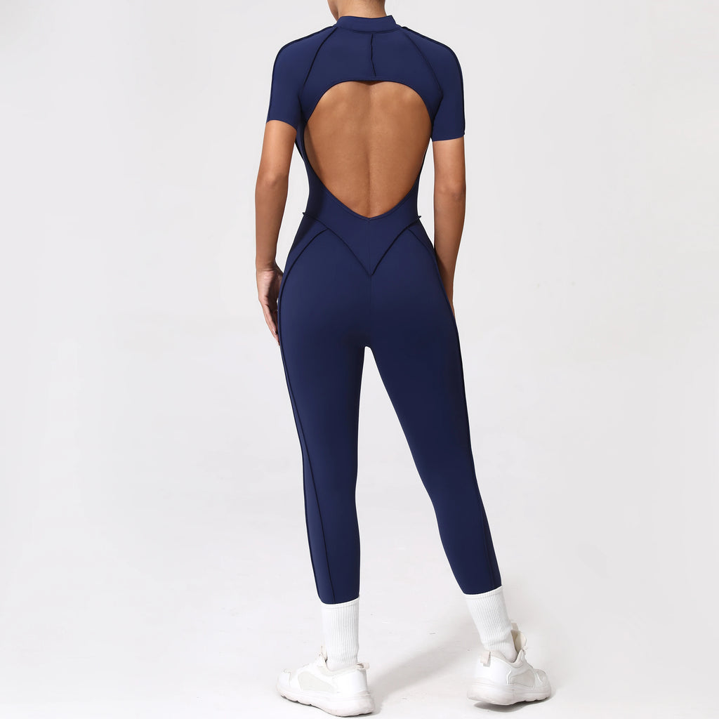 Zipper Back Bodysuit