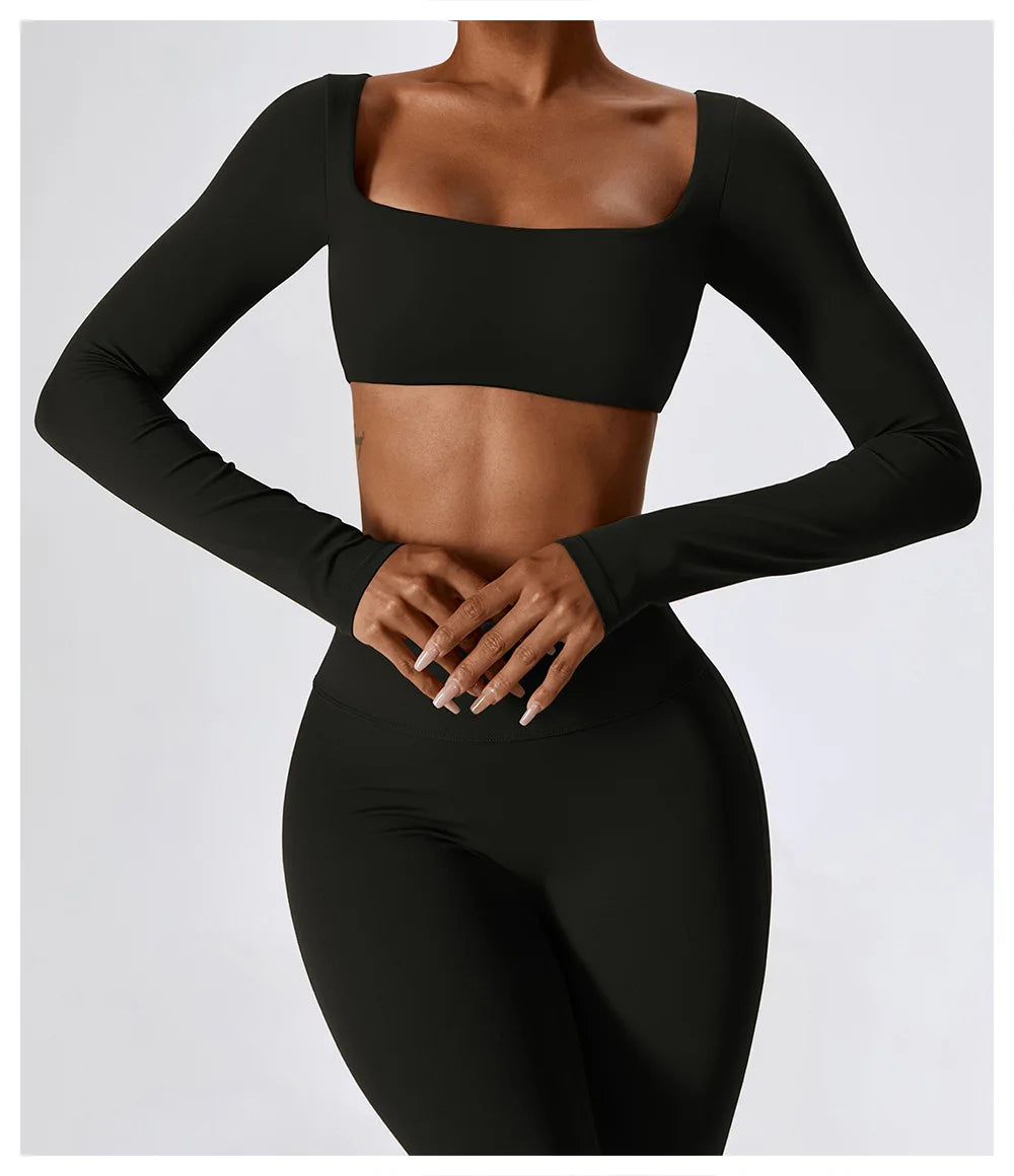 Long Sleeve Crop Top