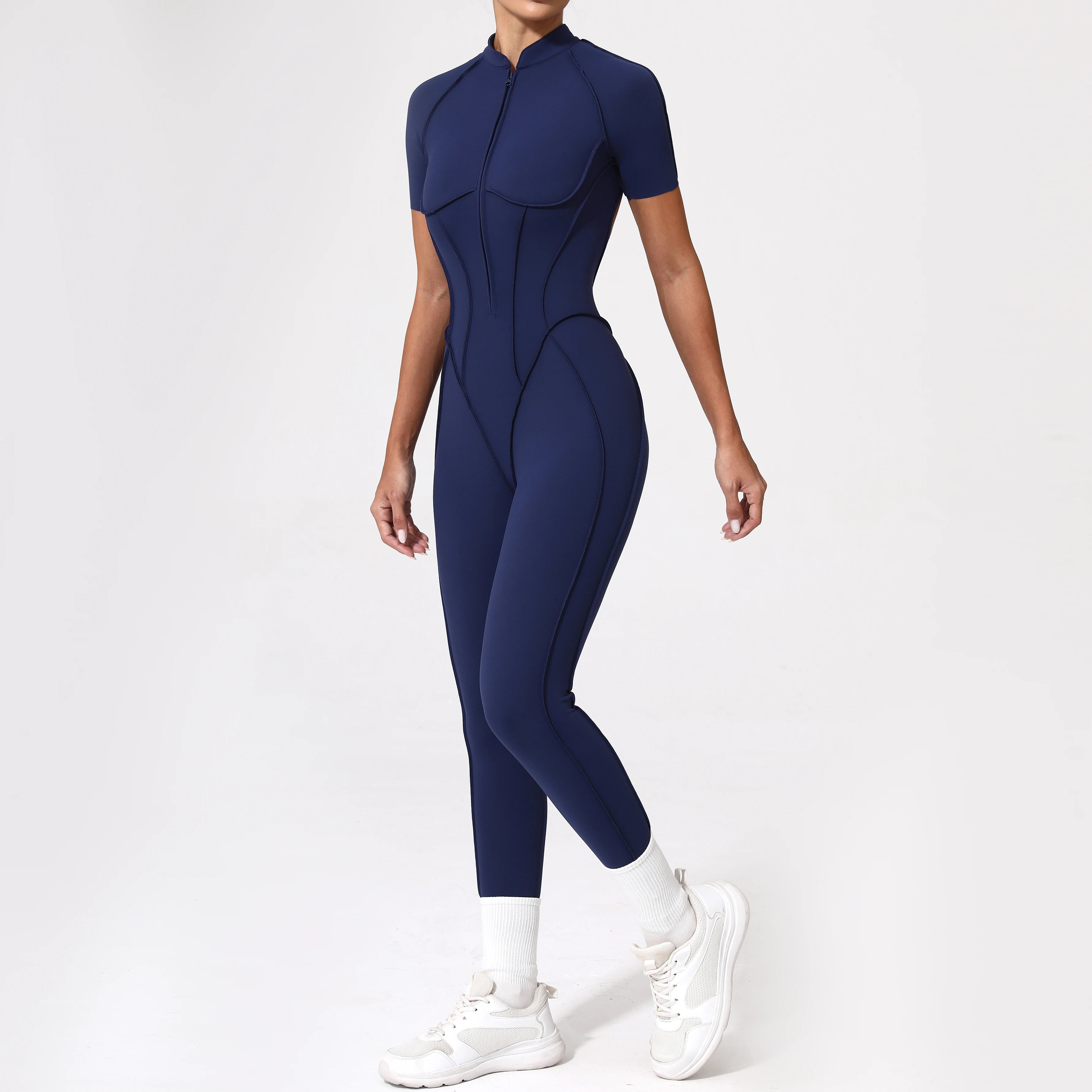 Zipper Back Bodysuit