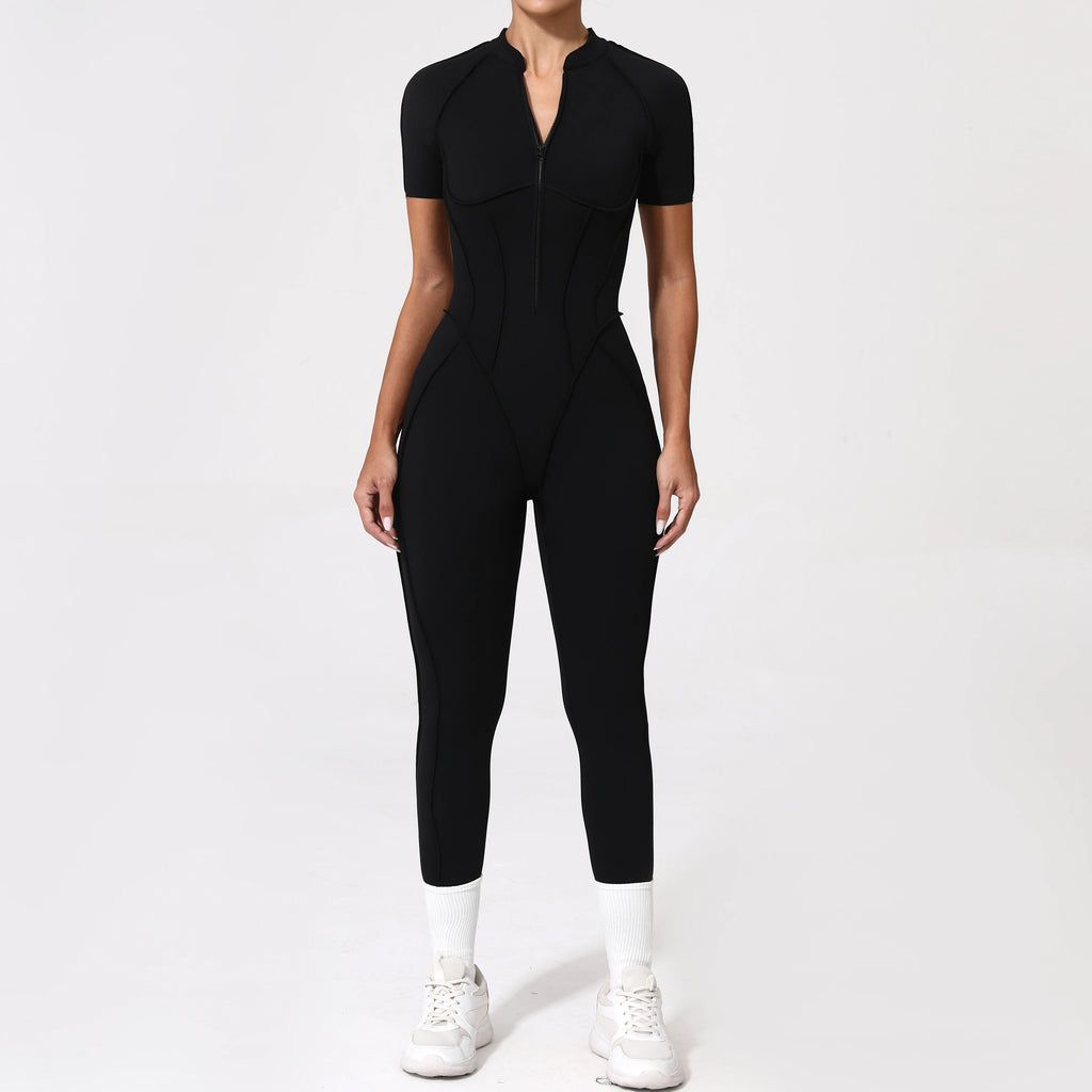 Zipper Back Bodysuit