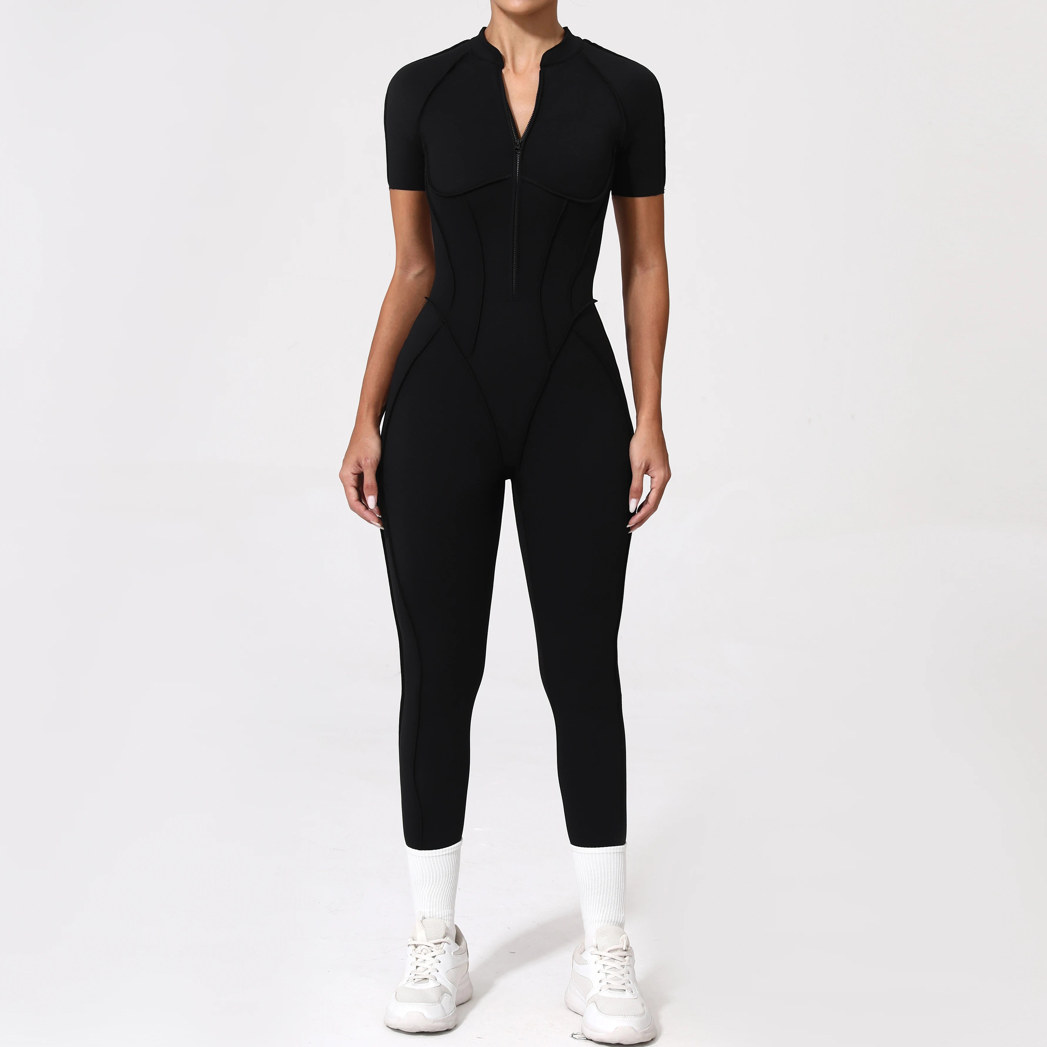 Zipper Back Bodysuit