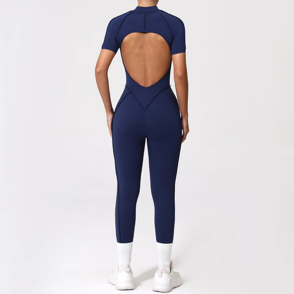 Zipper Back Bodysuit