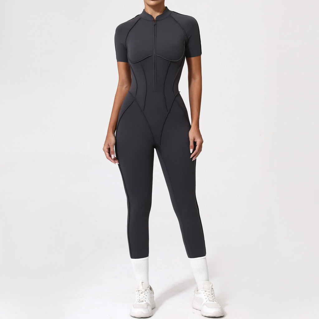 Zipper Back Bodysuit