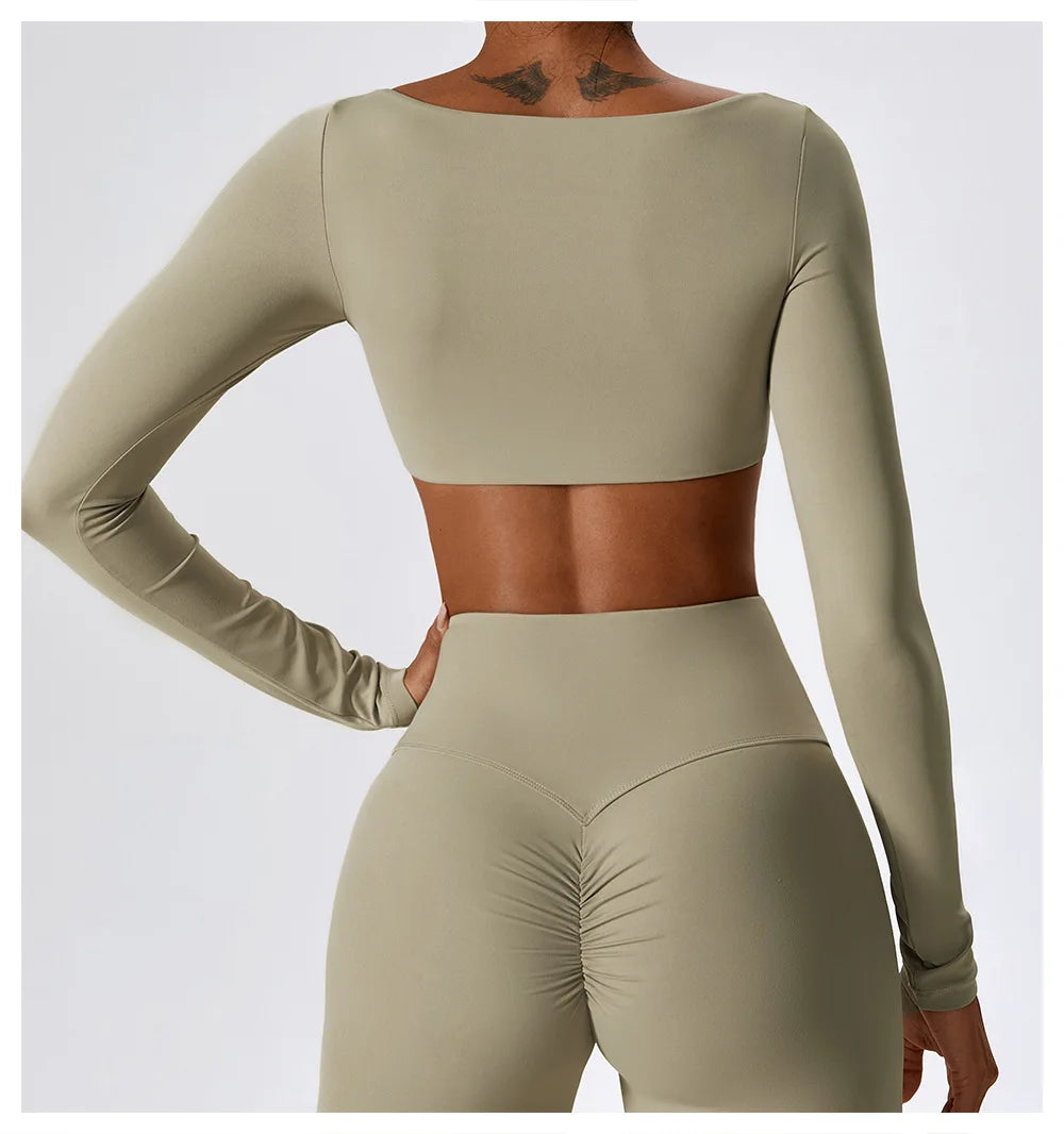 Long Sleeve Crop Top