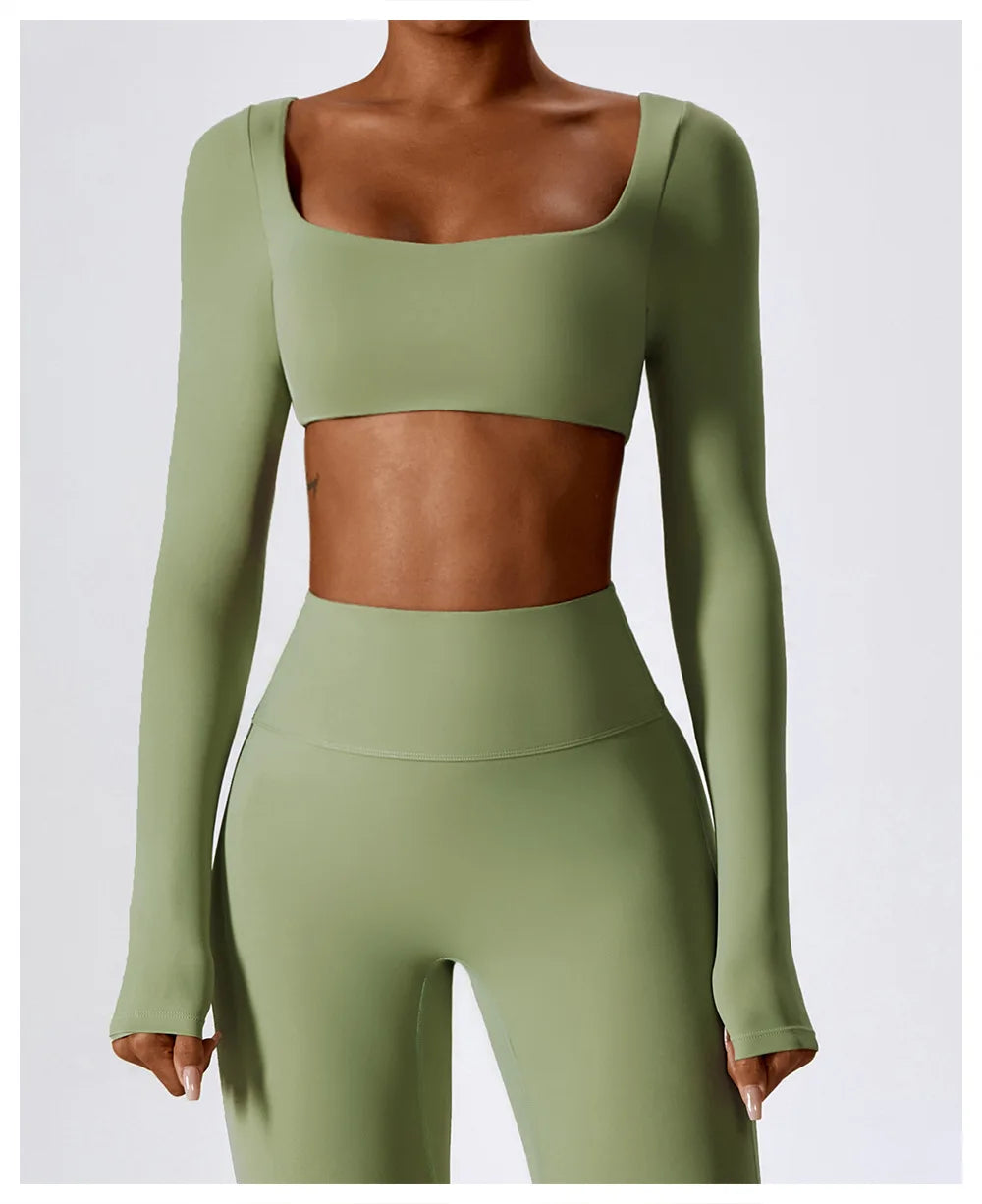 Long Sleeve Crop Top