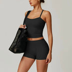 3-Piece Yoga Shorts Set