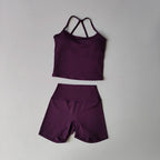3-Piece Yoga Shorts Set
