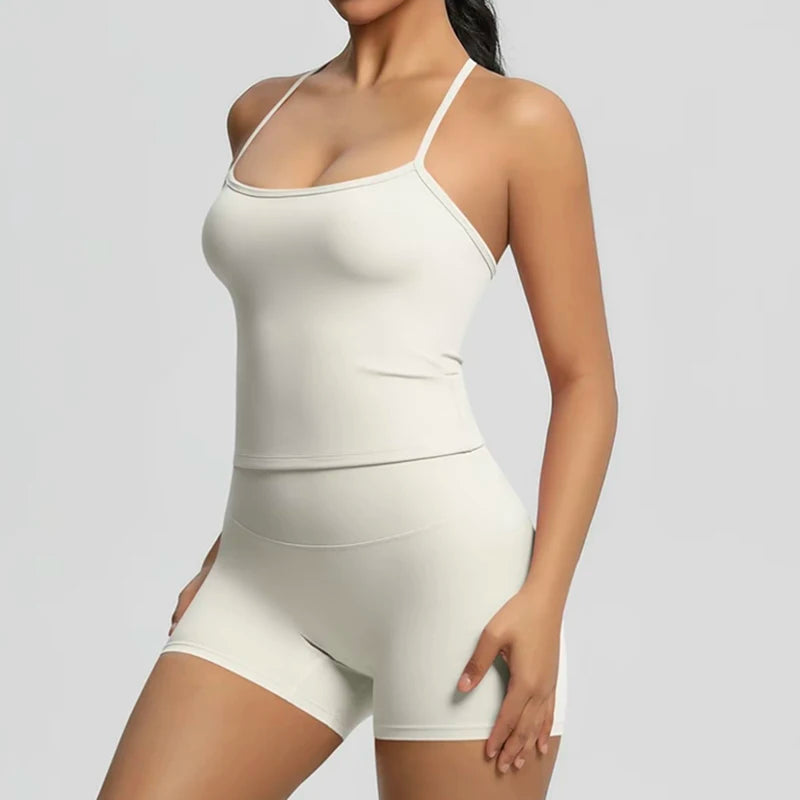 3-Piece Yoga Shorts Set
