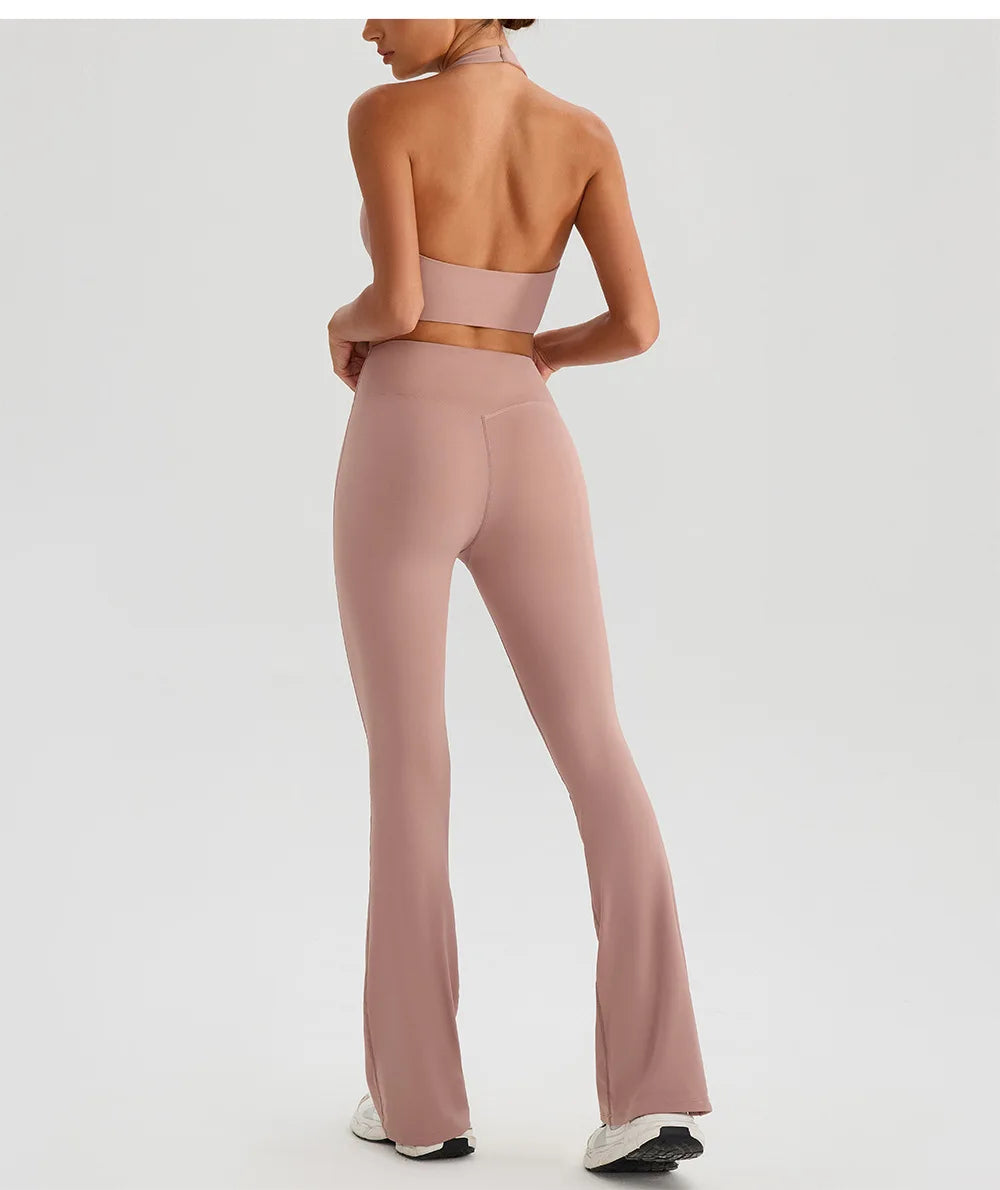Yoga Bra & Flare Set