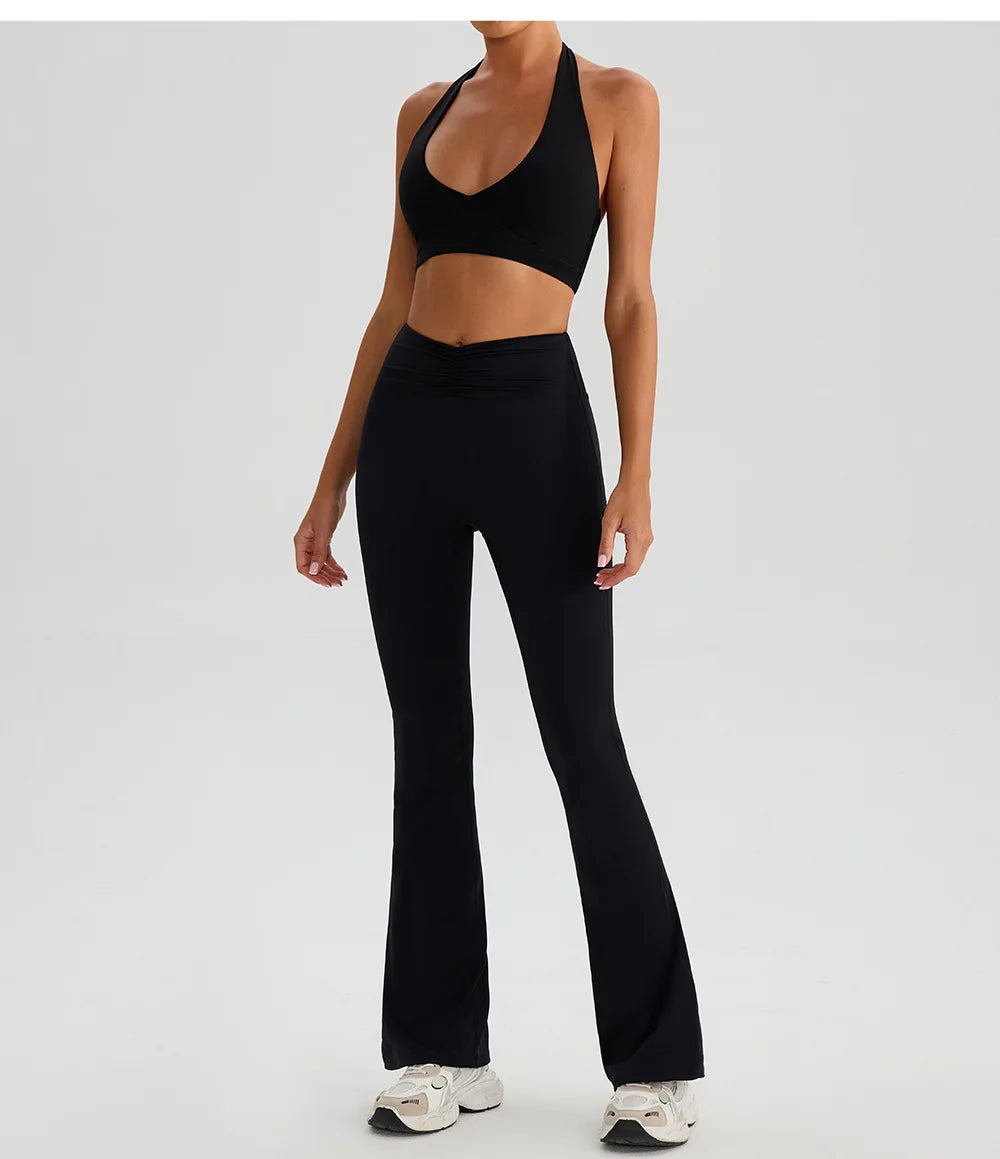 Yoga Bra & Flare Set