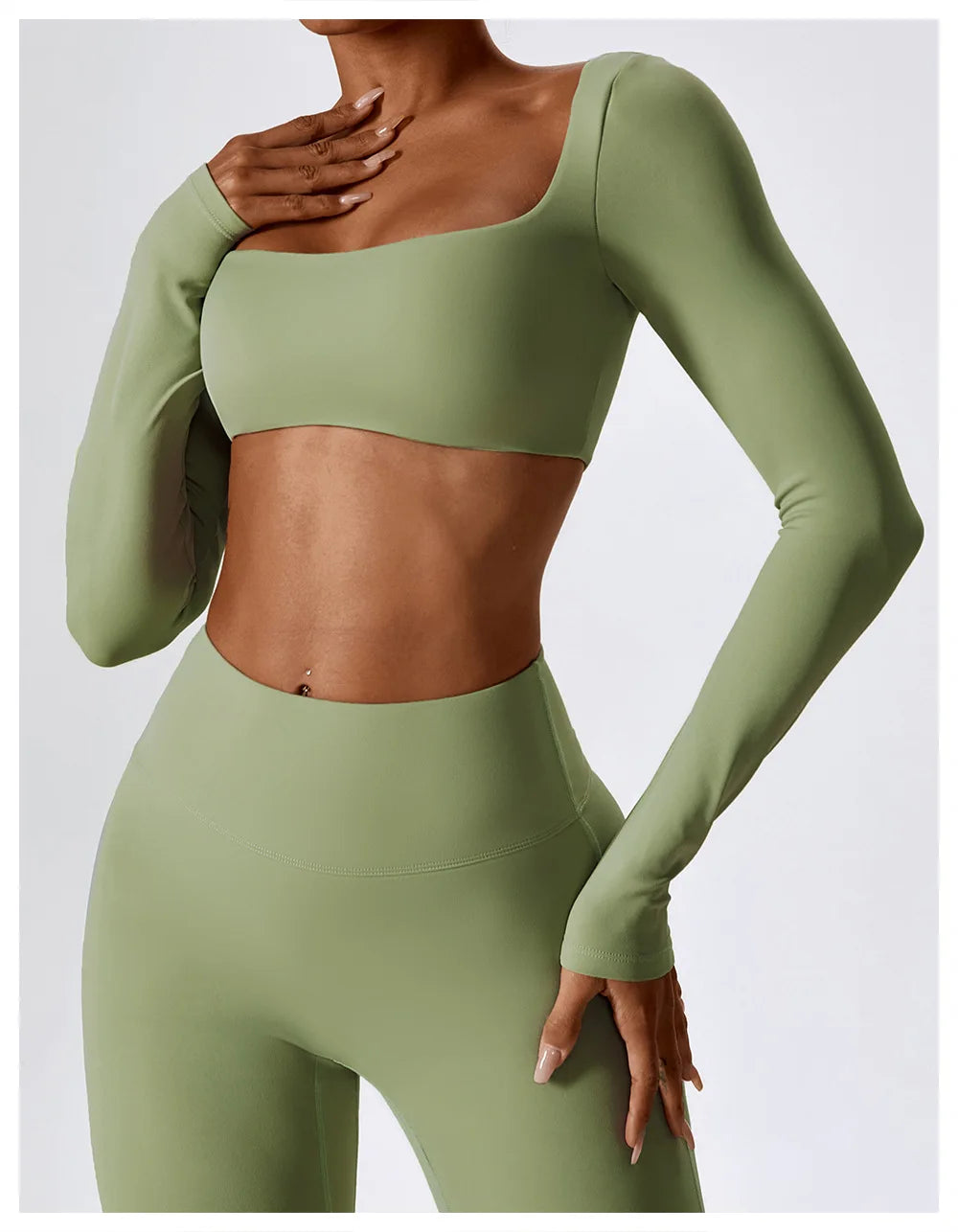 Long Sleeve Crop Top