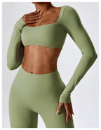 Long Sleeve Crop Top