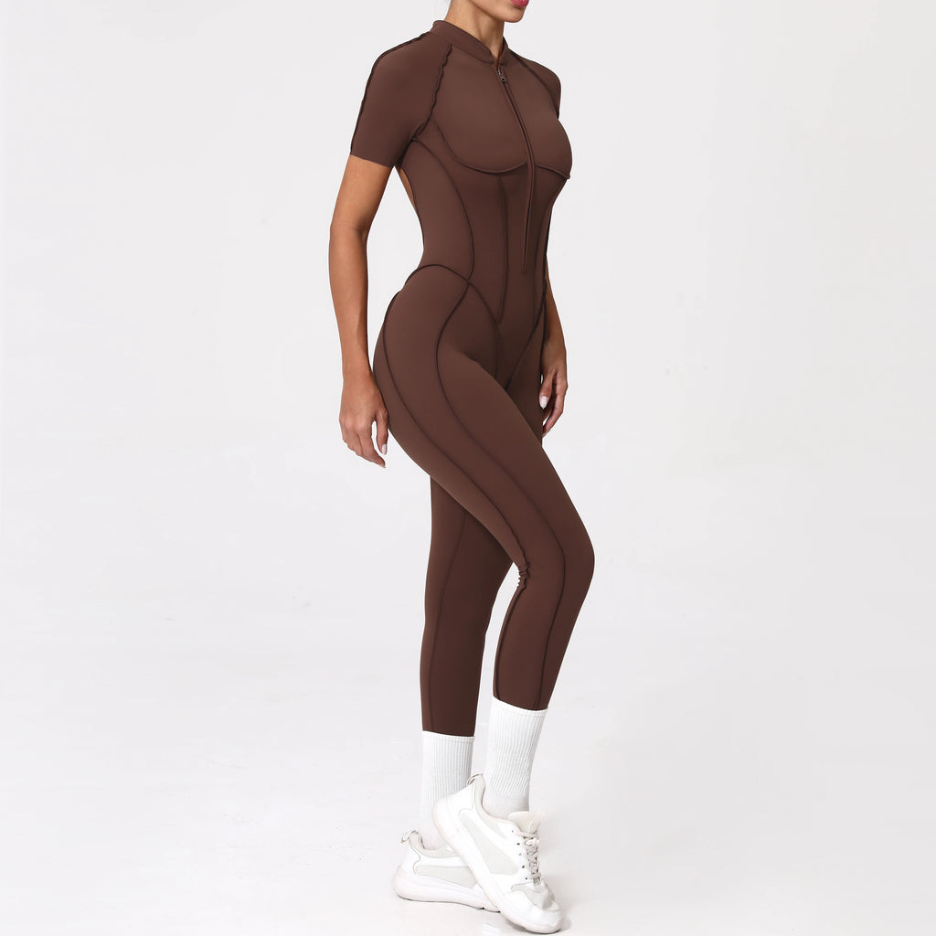 Zipper Back Bodysuit