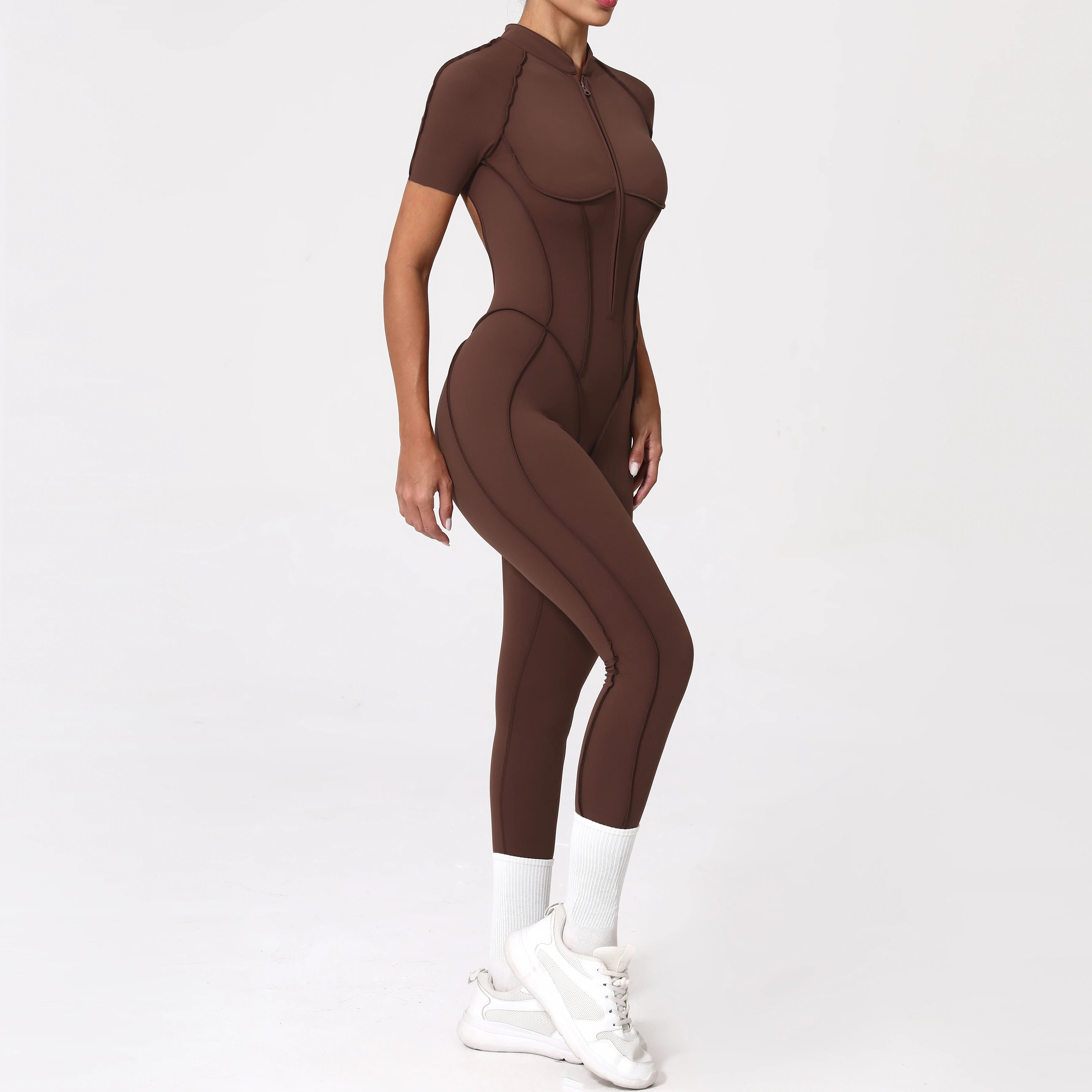 Zipper Back Bodysuit
