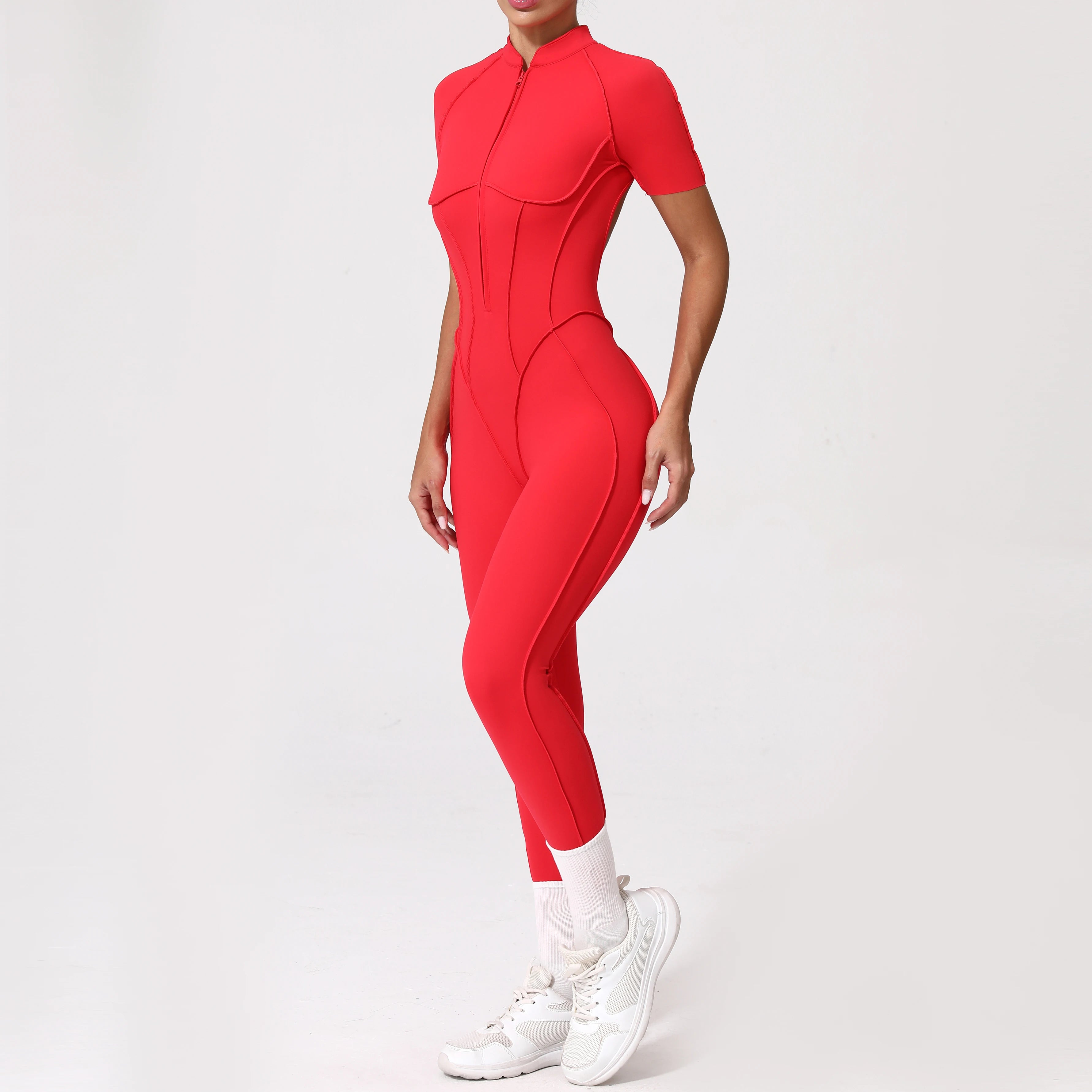 Zipper Back Bodysuit