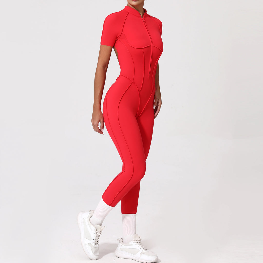 Zipper Back Bodysuit