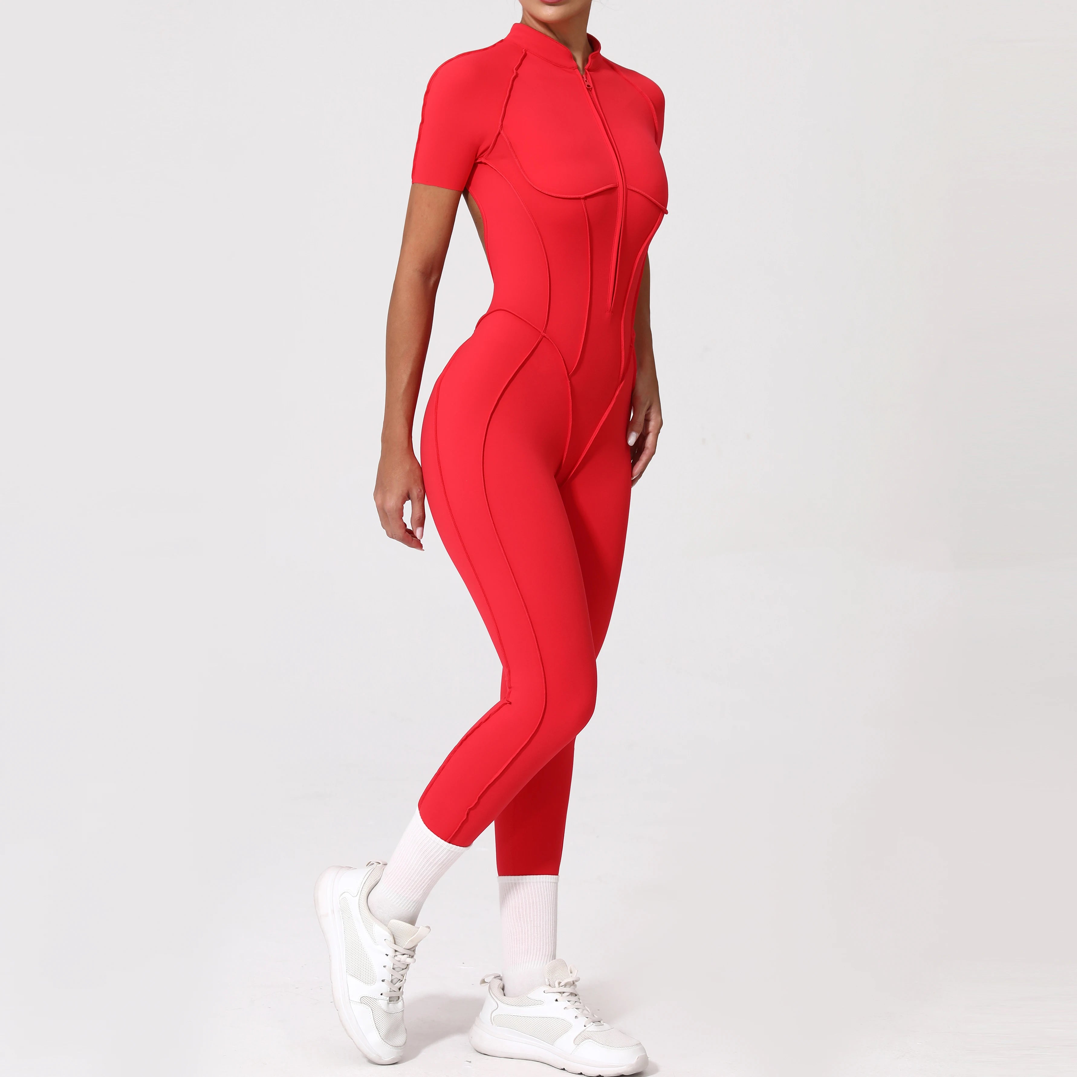 Zipper Back Bodysuit
