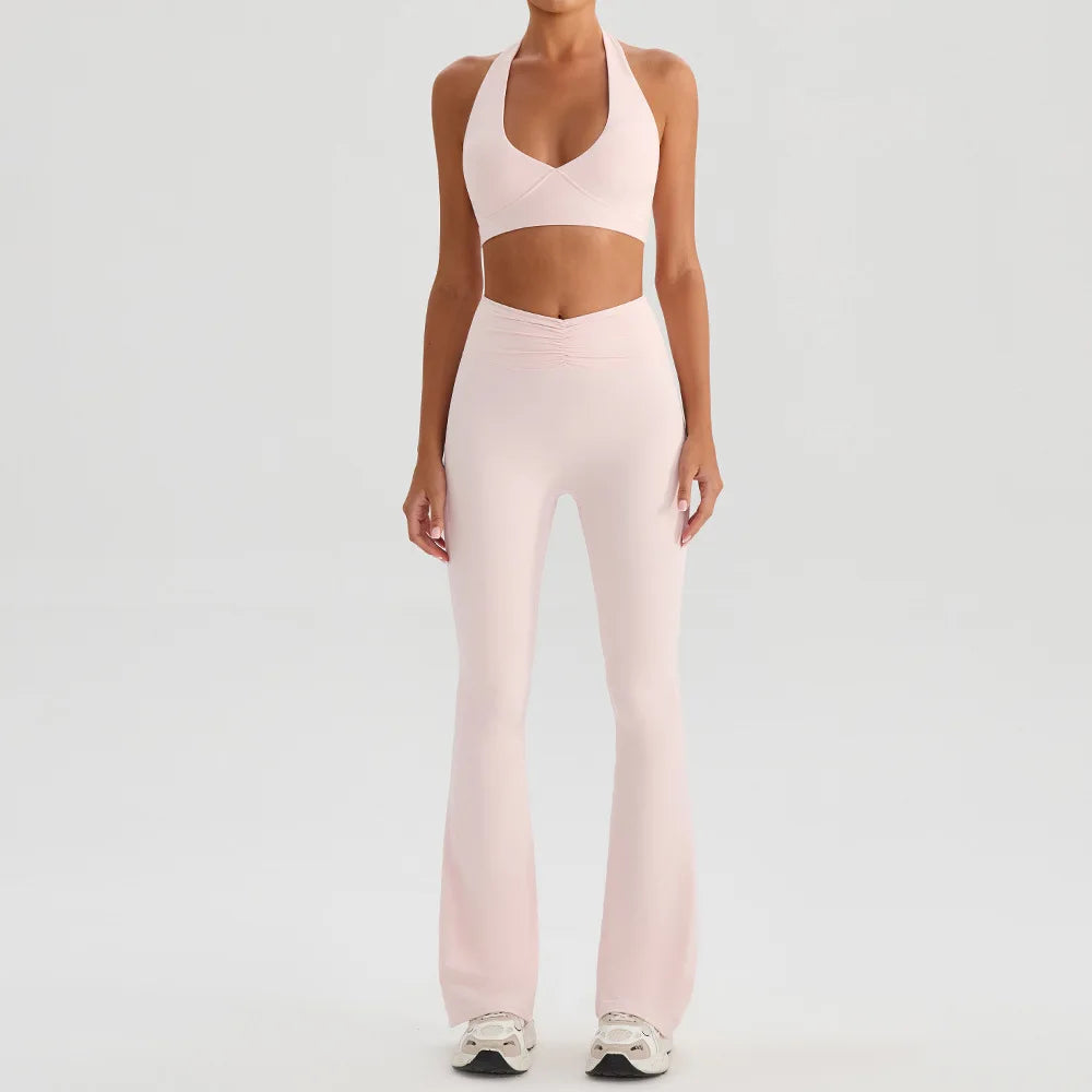 Yoga Bra & Flare Set