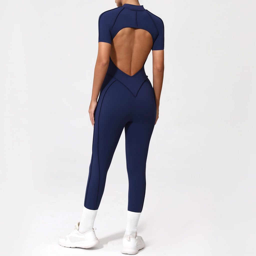 Zipper Back Bodysuit